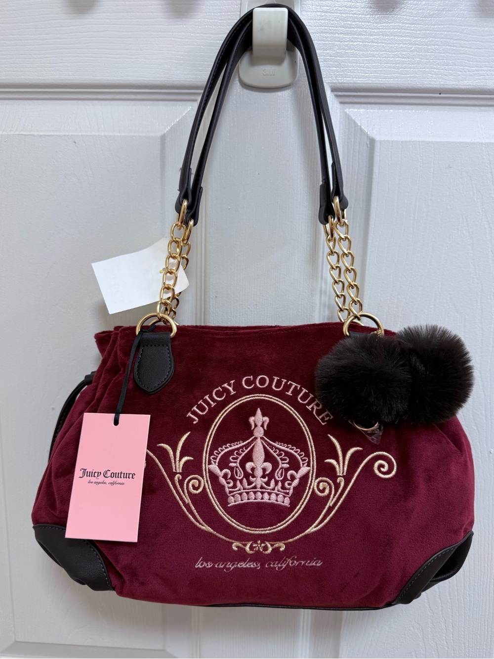 NWT Juicy Couture Juicy Magnifique Satchel in Cranberry